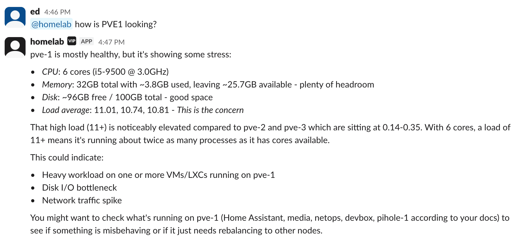 Slack conversation with herdctl agent