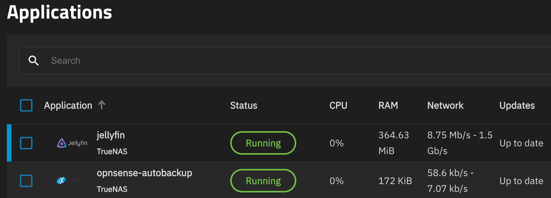 OPNSense Auto Backup docker image running on TrueNAS Scale